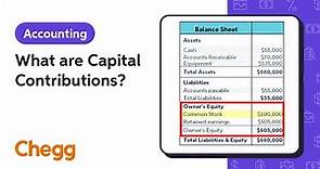 What are Capital Contributions? | Financial Accounting