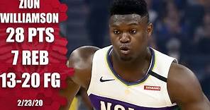 Zion Williamson shows off his full skill set vs. the Warriors | 2019-20 NBA Highlights