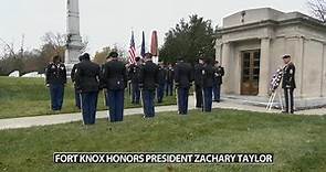 Former US president Zachary Taylor honored at national cemetery in Louisville