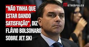 "Não tinha que estar dando satisfação", diz Flávio Bolsonaro sobre jet ski