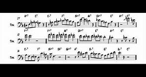 Steve Davis Trombone Solo Transcription "26-2"