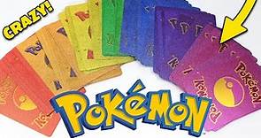 Rainbow Gold Pokemon Cards Box - CRAZY COLORED ULTRA RARE Cards!