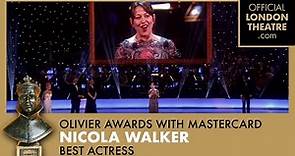 Nicola Walker wins Best Actress in a Supporting Role | Olivier Awards 2013 with Mastercard
