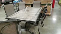 Costco! AGIO 7 Piece SLING Dining Set w/ Tile Table Top! $969!!!