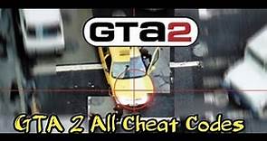 GTA 2 All Cheat Codes