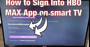 How to Sign In (Log In) HBO MAX App on TV
