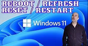 How to reboot Windows 11