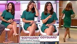 Susanna Reid Sexy Legs in Short Green Dress & Heels - ITVs Good Morning Britain