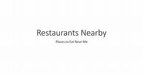 How to find restaurants nearby my location