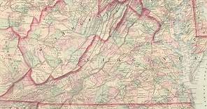 Map of Virginia (1875)