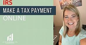 How to make a tax payment online to the IRS