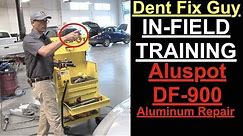 Dent Fix Guy...IN FIELD TRAINING | DF-900 Aluspot Aluminum Repair Station