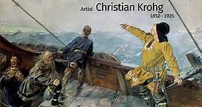 Artist Christian Krohg (1852 - 1925) Norwegian Naturalist Painter, Illustrator, Author & Journalist