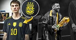 la CAMISETA del REY DORADO 👑 Camiseta negra de argentina con 3 estrellas | Campeónes en Qatar 2022