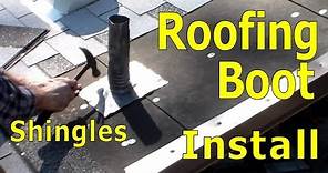 Roofing How to Install Lead Boot on Plumbing Vent Pipe Walkthrough
