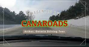 4K Winter Driving Tour (ASMR) - Exploring the Charming Town of Arthur, Ontario