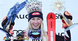 Mikaela Shiffrin soars to incredible 95th World Cup title in smooth slalom performance | NBC Sports