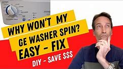 ✨ GE Laundry Center Washer Won’t Spin ✨