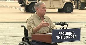 Gov. Greg Abbott speaks on National Guard Texas unit securing the border