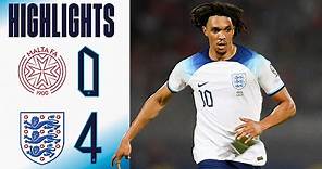 Malta 0-4 England | Trent Alexander-Arnold Scores From Midfield 🤩 | Highlights | England
