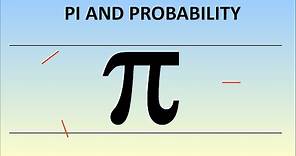 Surprising π from probability! Buffon's needle problem