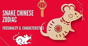 RAT CHINESE ZODIAC : PERSONALITY & CHARACTERISTICS