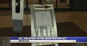 South Dakota Violating Voter Registration Act