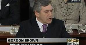 Prime Minister Gordon Brown Address to Congress