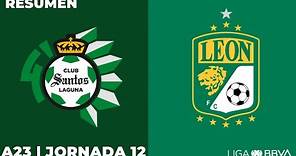 Resumen y Goles | Santos vs León | Liga BBVA MX | Apertura 2023 - Jornada 12