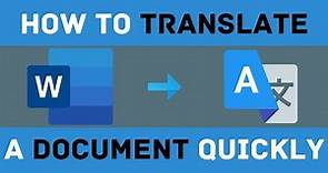 How To Translate Any Document Quickly Using Google Translate