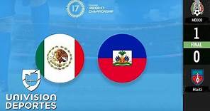 México 1-0 Haití - GOL Y RESUMEN - Semifinales - Premundial Sub-17 - Concacaf