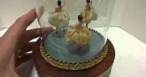 Triple dancing ballerina music box