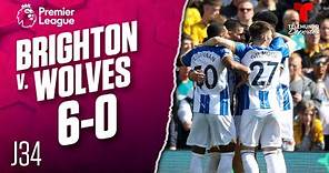 Highlights & Goals | Brighton v. Wolverhampton 6-0 | Premier League | Telemundo Deportes