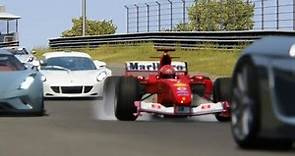 Ferrari F1 2004 Michael Schumacher vs Supercars at Zandvoort