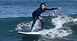 Jamie Mazur and Alessandra Ambrosio's daughter Anja surfing