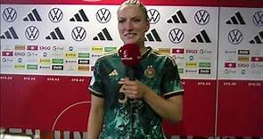 Interview mit DFB Nationalspielerin Melissa Kössler bei Ihrem Debut für Deutschland gegen Vietnam