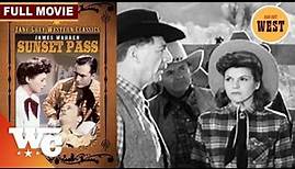 Zane Grey: Sunset Pass | Full Classic 140s Western Movie | James Warren | Western Central