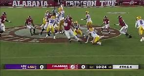 LSU punter pulls off slick fake punt with a jump pass