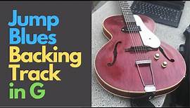 Jump Blues Backing Track in G - DOUBLE SHUFFLE feel with the simplest chord progression.
