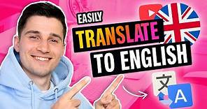 How to Translate YouTube Videos to English - Quick & Easy!