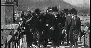 Presidente Taft y Presidente de Mexico Don Porfirio Diaz en la aduana de Ciudad Juárez