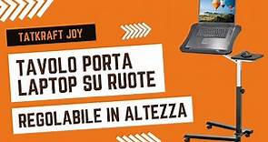 Tatkraft Joy - Tavolino portatile per laptop, tavolo per notebook su ruote - TatkraftShop.it