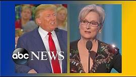 Trump Reacts to Meryl Streep's Golden Globes Speech
