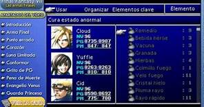 Final Fantasy VII - Las Armas Finales de los personajes