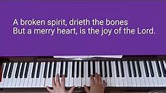 A Merry Heart Doeth Good Like a Medicine, piano, chords and lyrics
