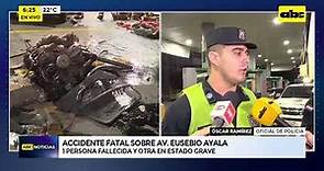 Accidente sobre Eusebio Ayala deja un joven fallecido