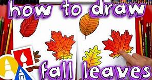 How To Draw Fall Leaves