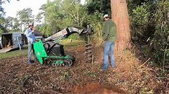 Cutting bushes and trees for a fence line