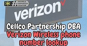 Cellco partnership DBA Verizon Wireless phone number lookup - Complete guide