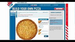 Domino's Pizza - Ordering Online with a Coupon Code